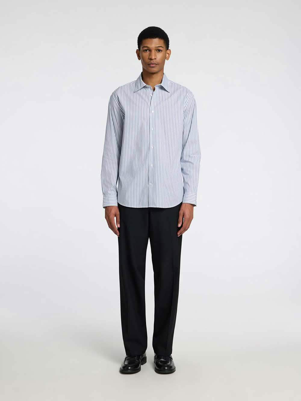 Selected Homme Regular Fit Shirt in Blue Stripe