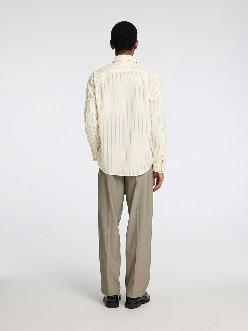 Selected Homme Regular Fit Shirt in Egret Stripe