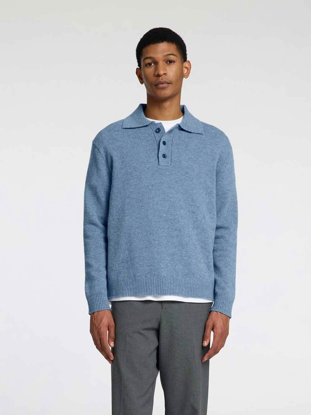 Selected Homme Wool Knitted Polo Shirt