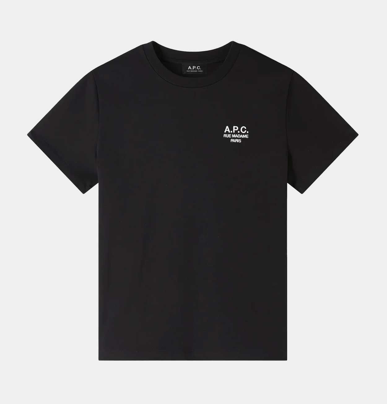 A.P.C. Standard Rue Madame T-Shirt in Heather Black