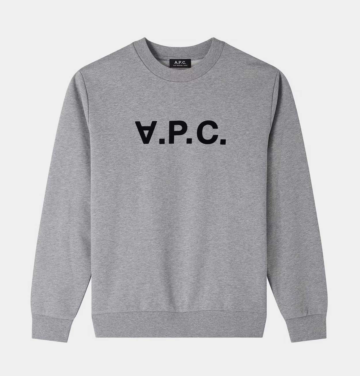 A.P.C. Standard Grand VPC Sweatshirt in Heather Grey