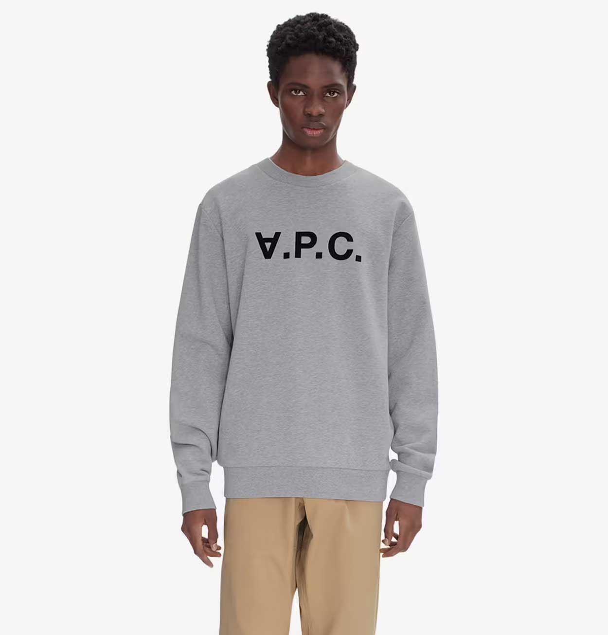 A.P.C. Standard Grand VPC Sweatshirt in Heather Grey