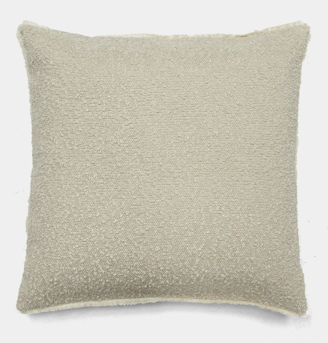 Boucle Cushion in Cream – 53 cm