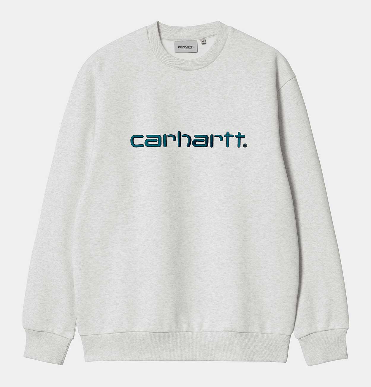 Carhartt WIP Sweat in Ash Heather/Duck Blue