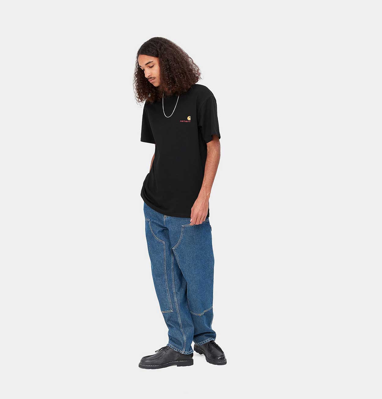 Carhartt WIP American Script T-Shirt in Black