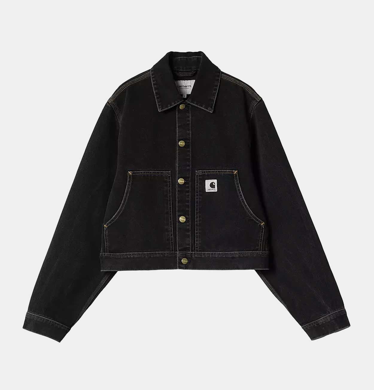 Carhartt WIP Women's Arca Jacket in Black Stone Washed