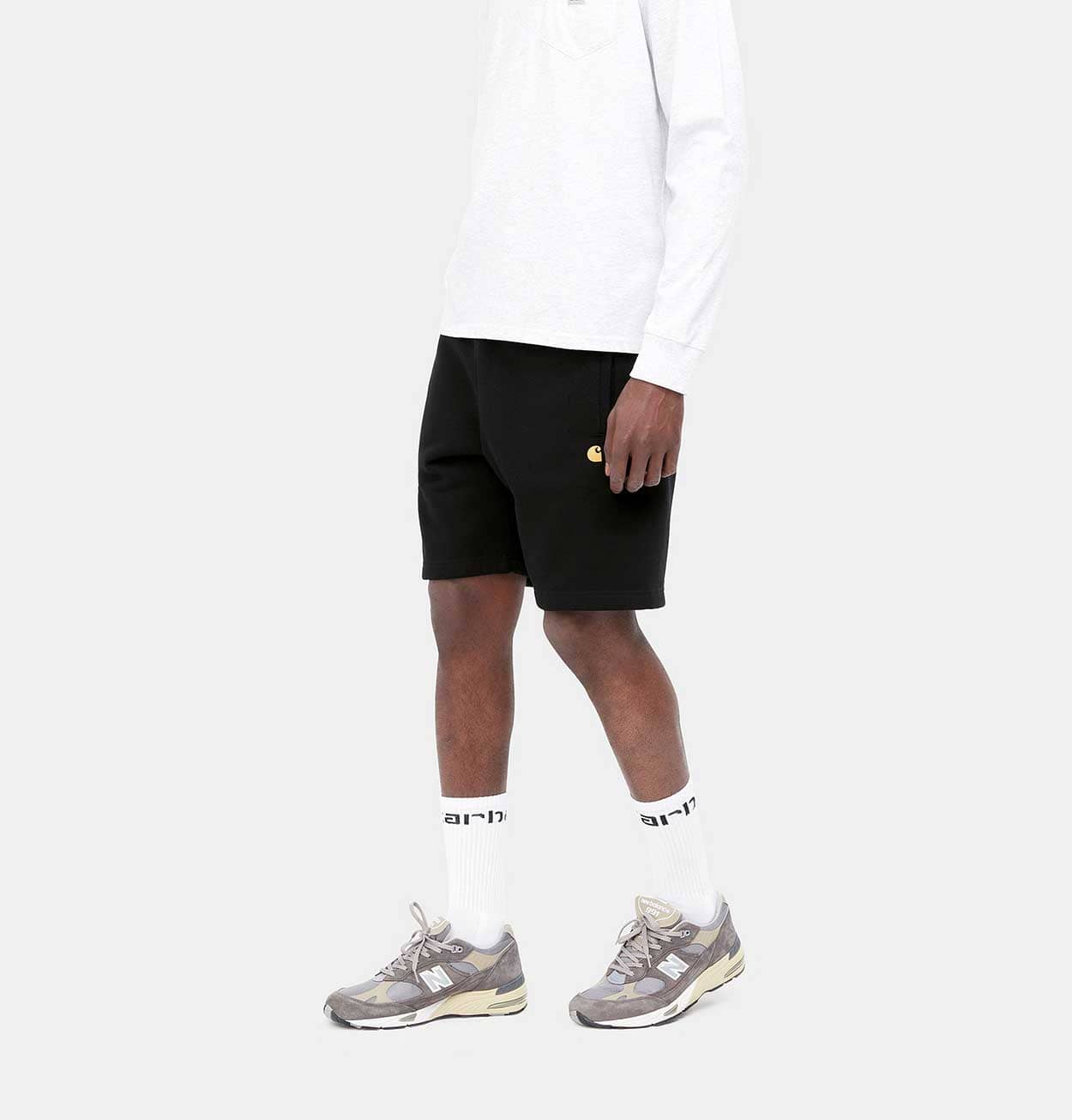Carhartt WIP Chase Sweat Short in Black