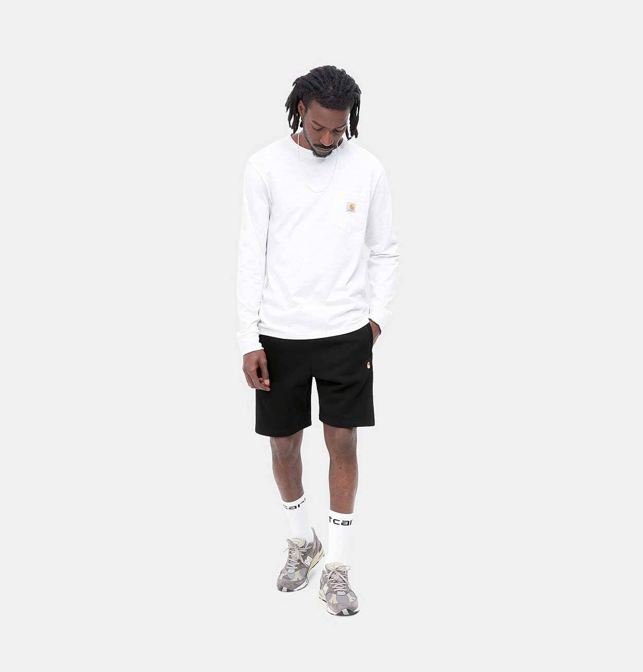Carhartt WIP Chase Sweat Short in Black