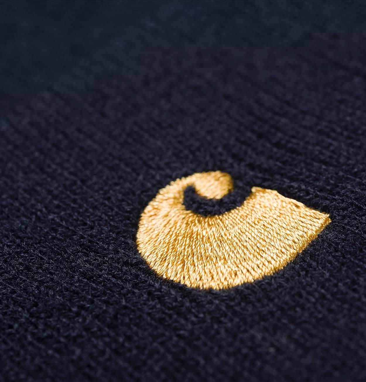 Carhartt WIP Chase Beanie in Dark Navy