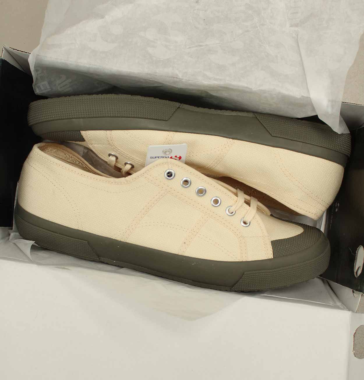 Superga 2390 COTU Shoes in Shortbread Khaki