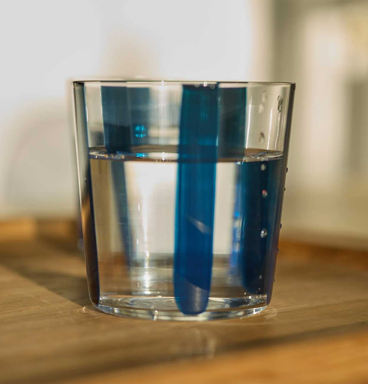 The Conran Shop Nova Stripe Tumbler – Navy 360ml – Set of 4