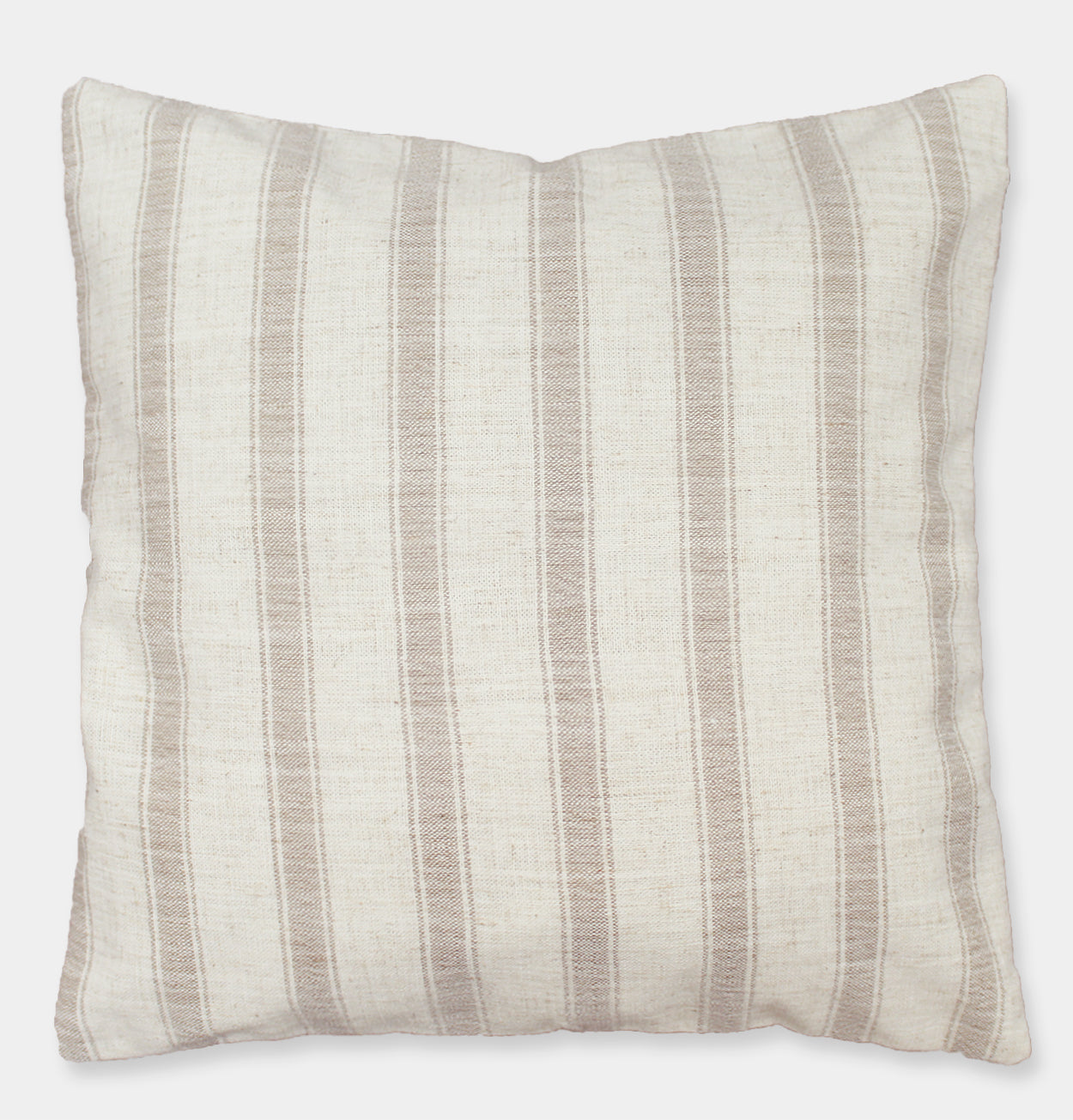 Linen Blend Cushion in Oatmeal Stripe – 45 cm