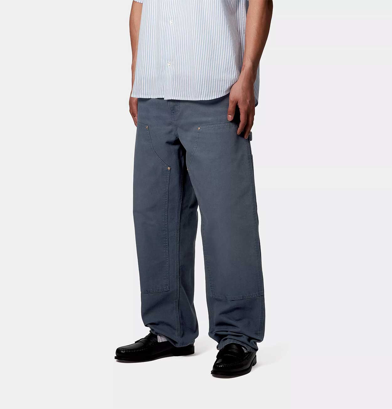 Carhartt WIP Double Knee Pant in Dusky Blue