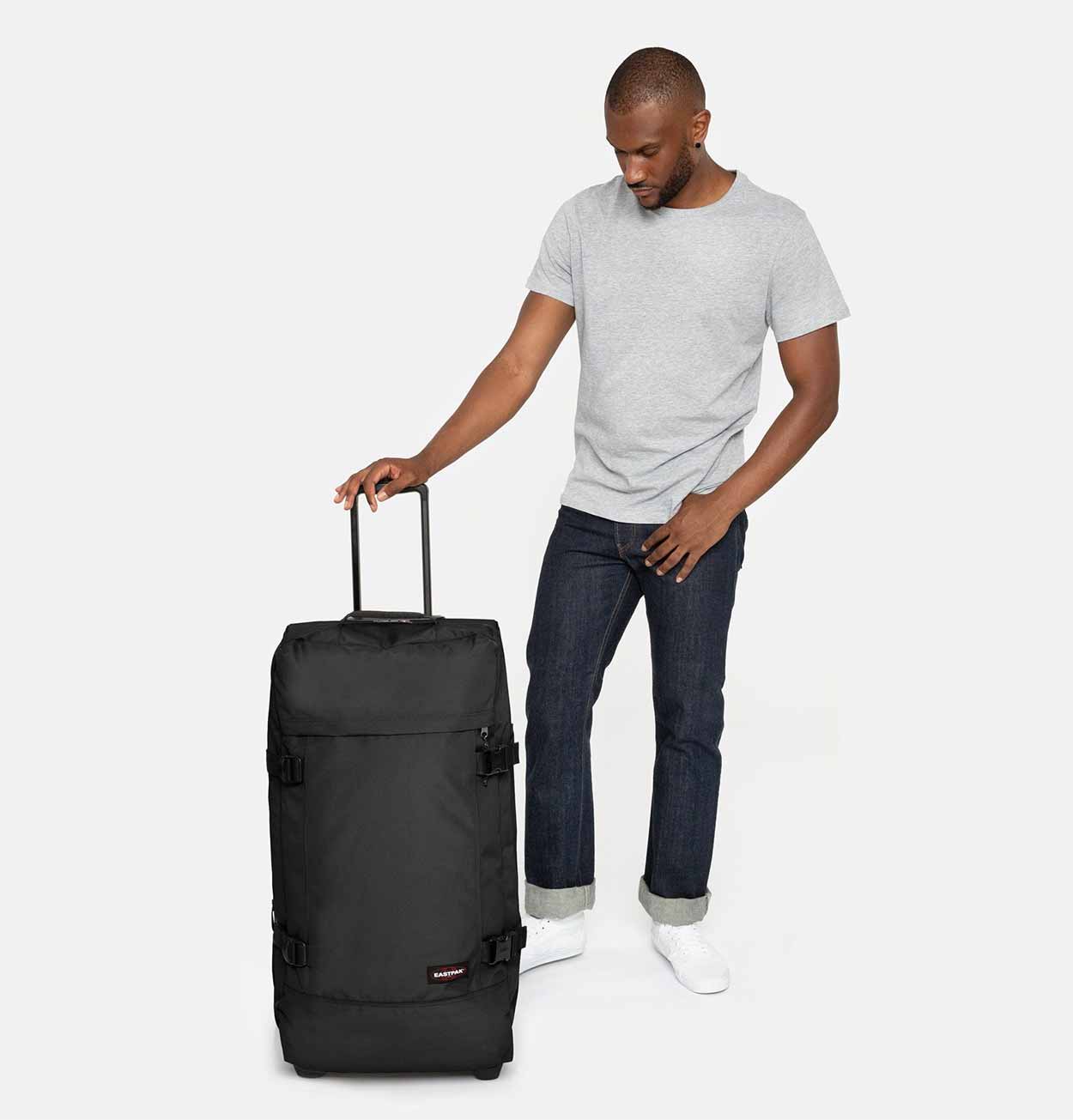 Eastpak Tranverz L Rolling Holdall in Black