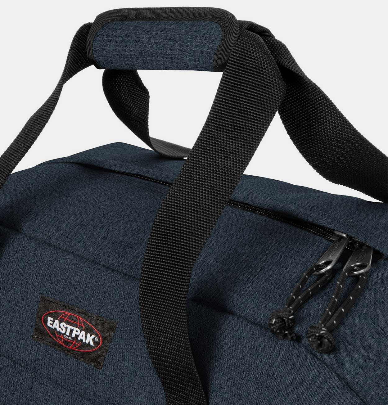 Eastpak Stand+ Small Duffle Bag in Triple Denim Blue