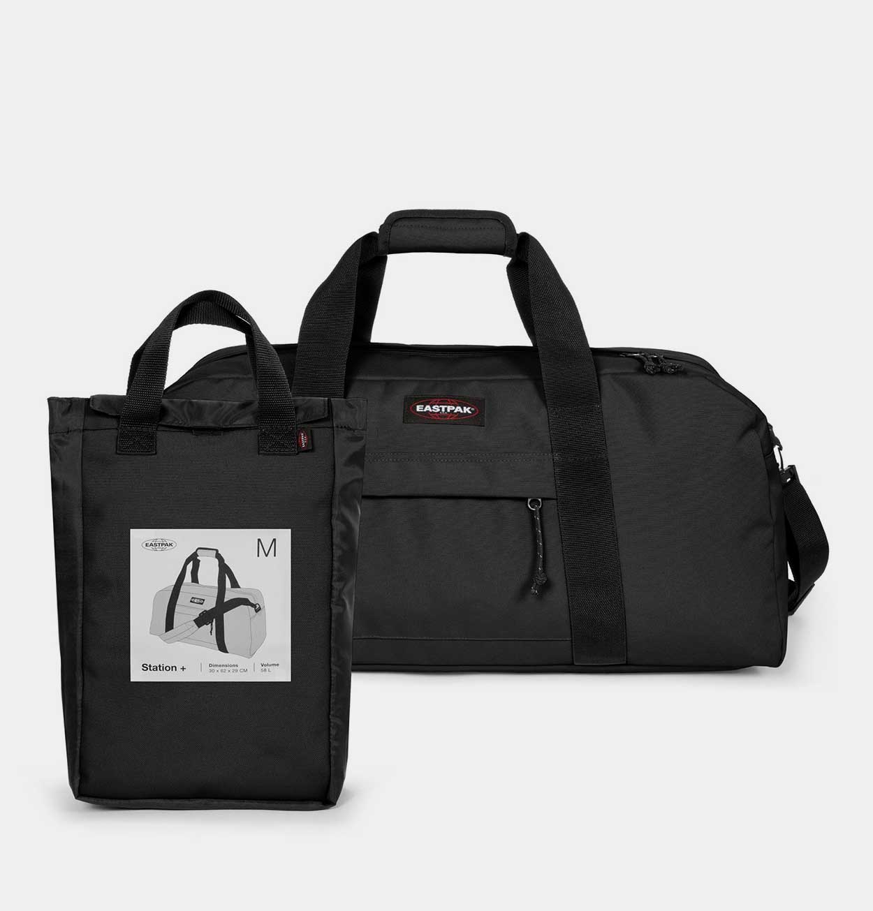 Eastpak Station+ Medium Duffle Bag in Black