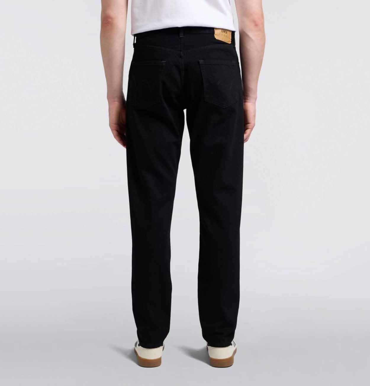 EDWIN Regular Tapered Jeans in Black Unwashed
