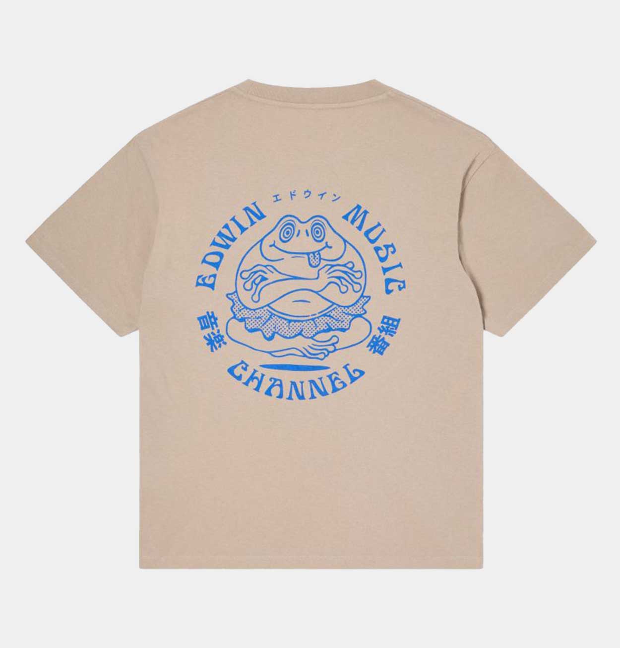 EDWIN Music Channel T-Shirt in Aluminium