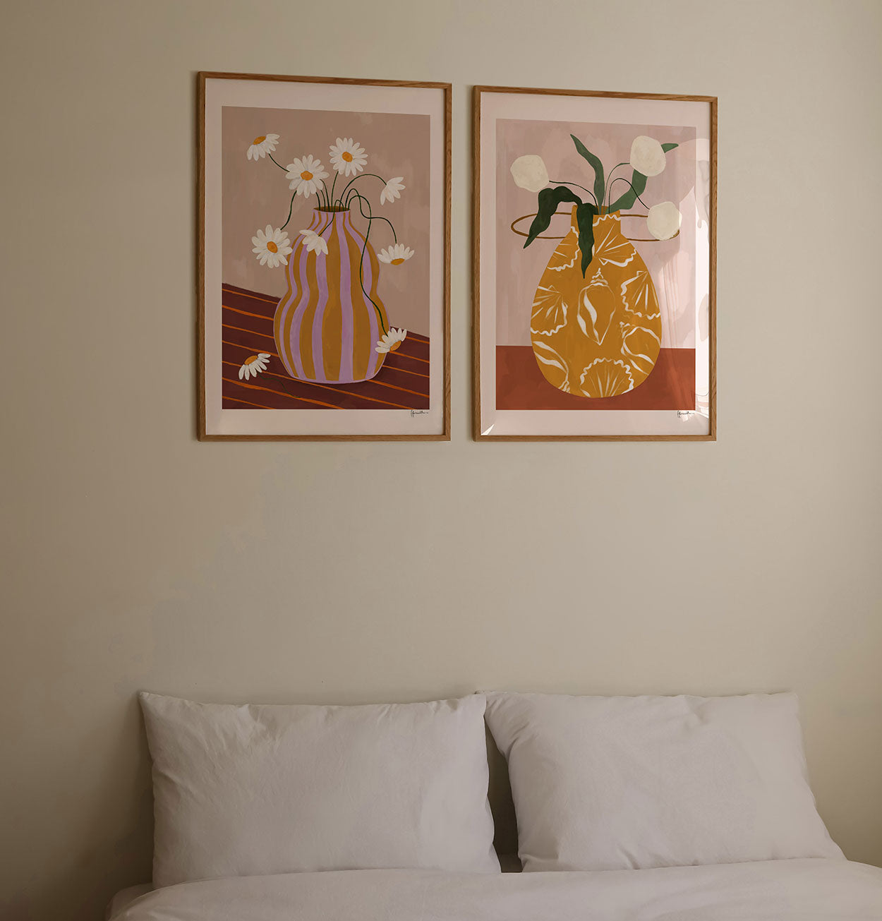Frankie Penwill Print – White Flowers in Shell Vase