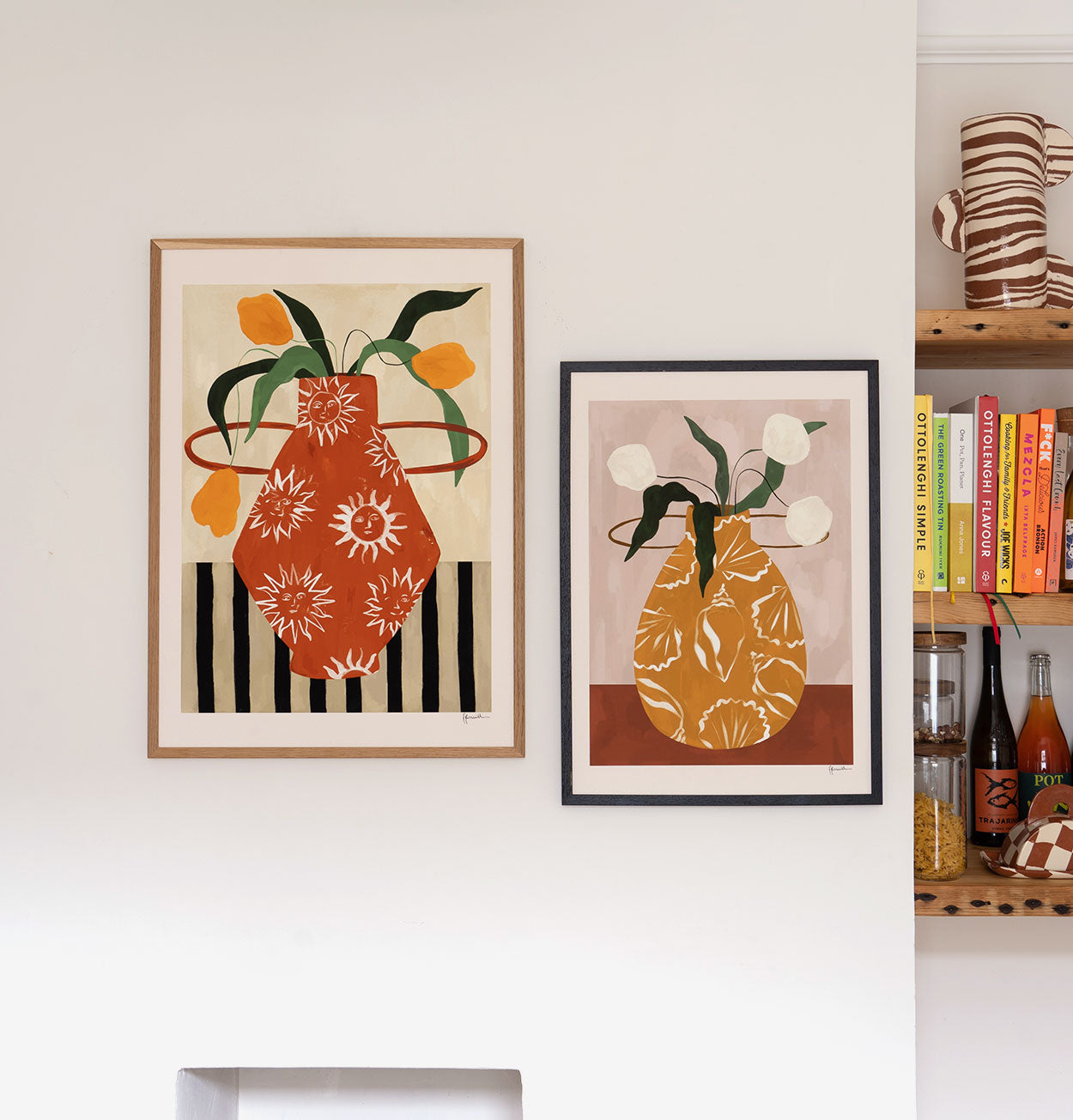 Frankie Penwill Print – White Flowers in Shell Vase
