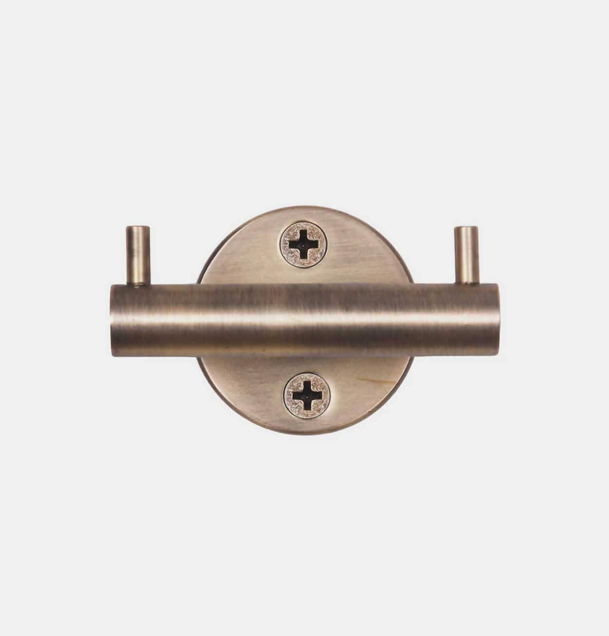 Garden Trading Antique Brass Hook – Double