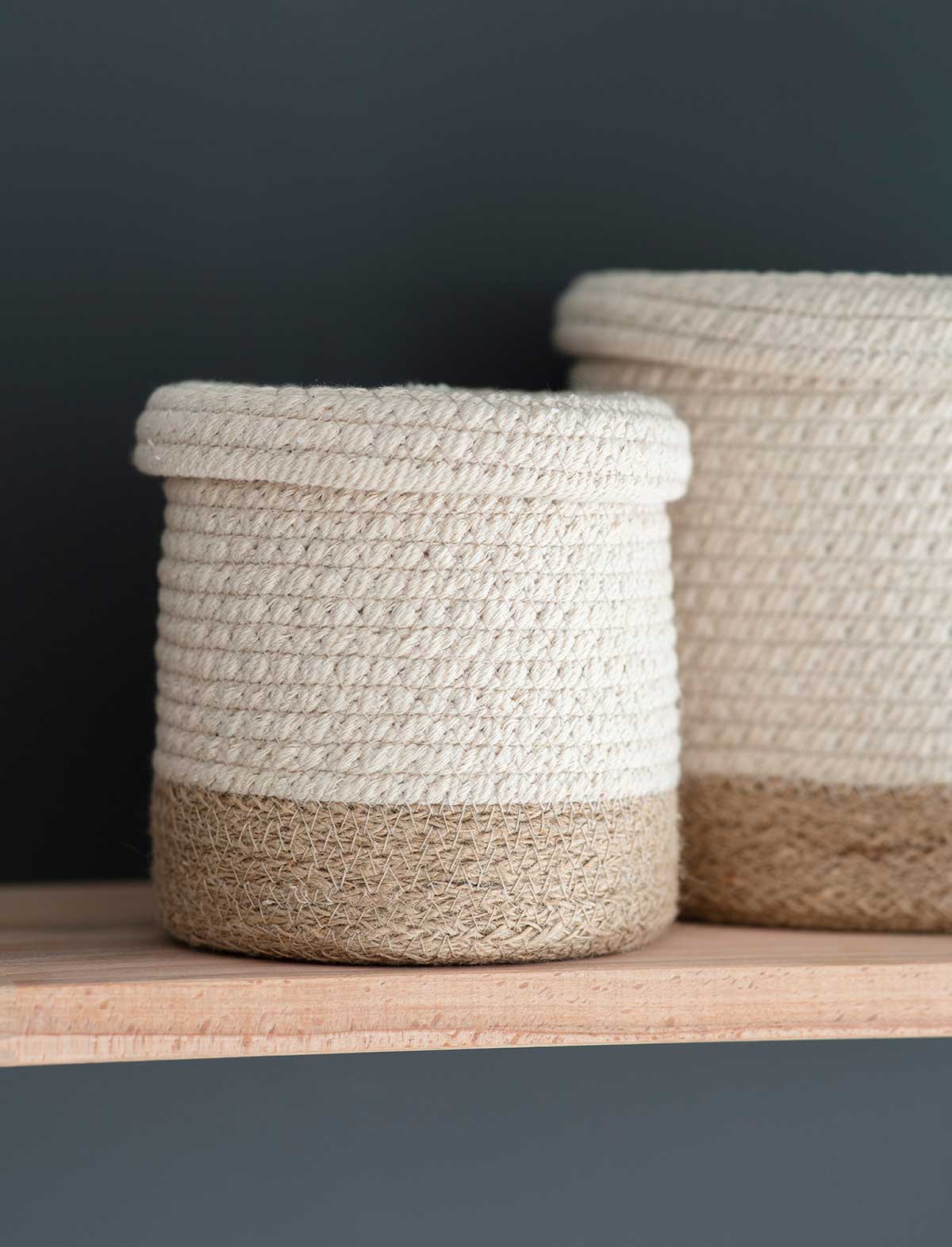 Garden Trading Jute Storage Baskets – Set of 2