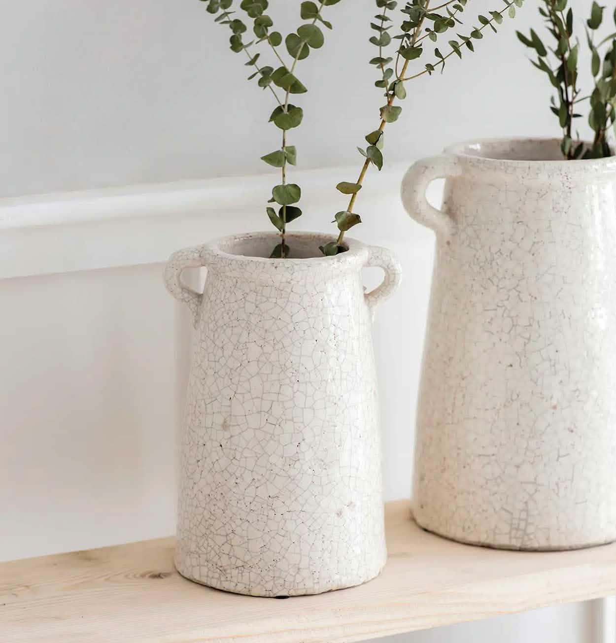 Garden Trading Ceramic Vase with Crackled Glaze – Small