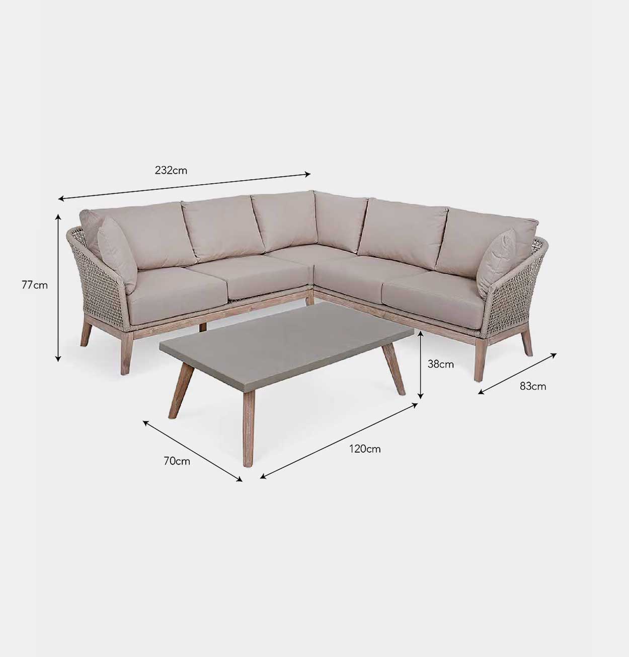 Garden Trading Lynton Corner Sofa Set