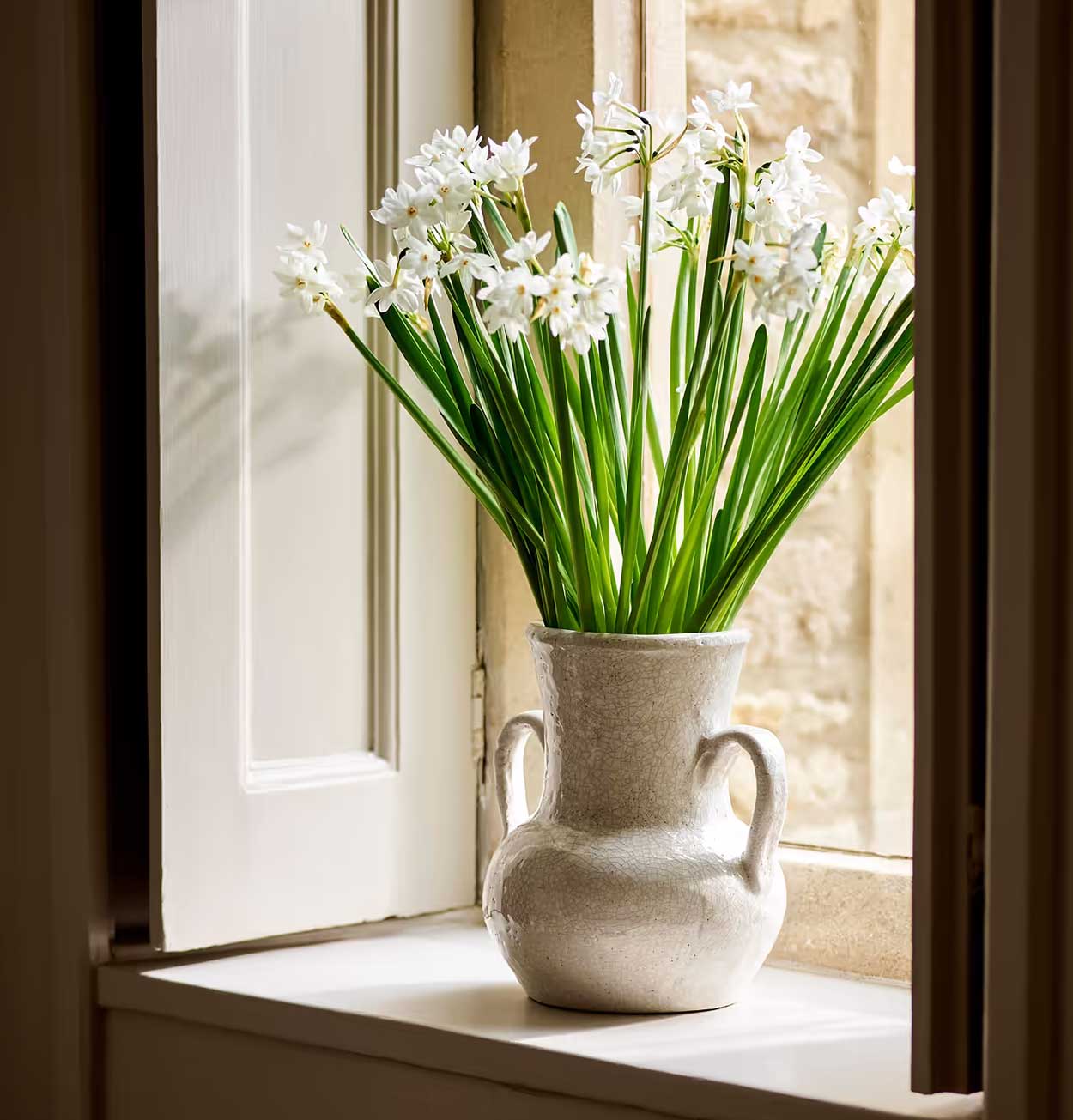 Garden Trading Ceramic Vase with Handles