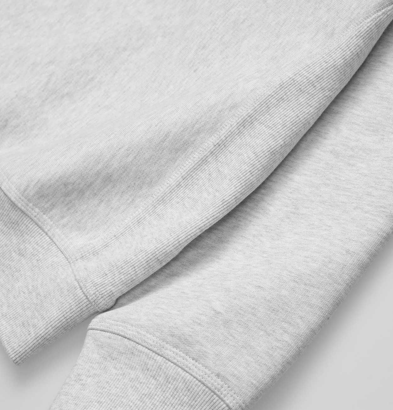 Carhartt WIP Half Zip American Script Sweatshirt in Ash Heather