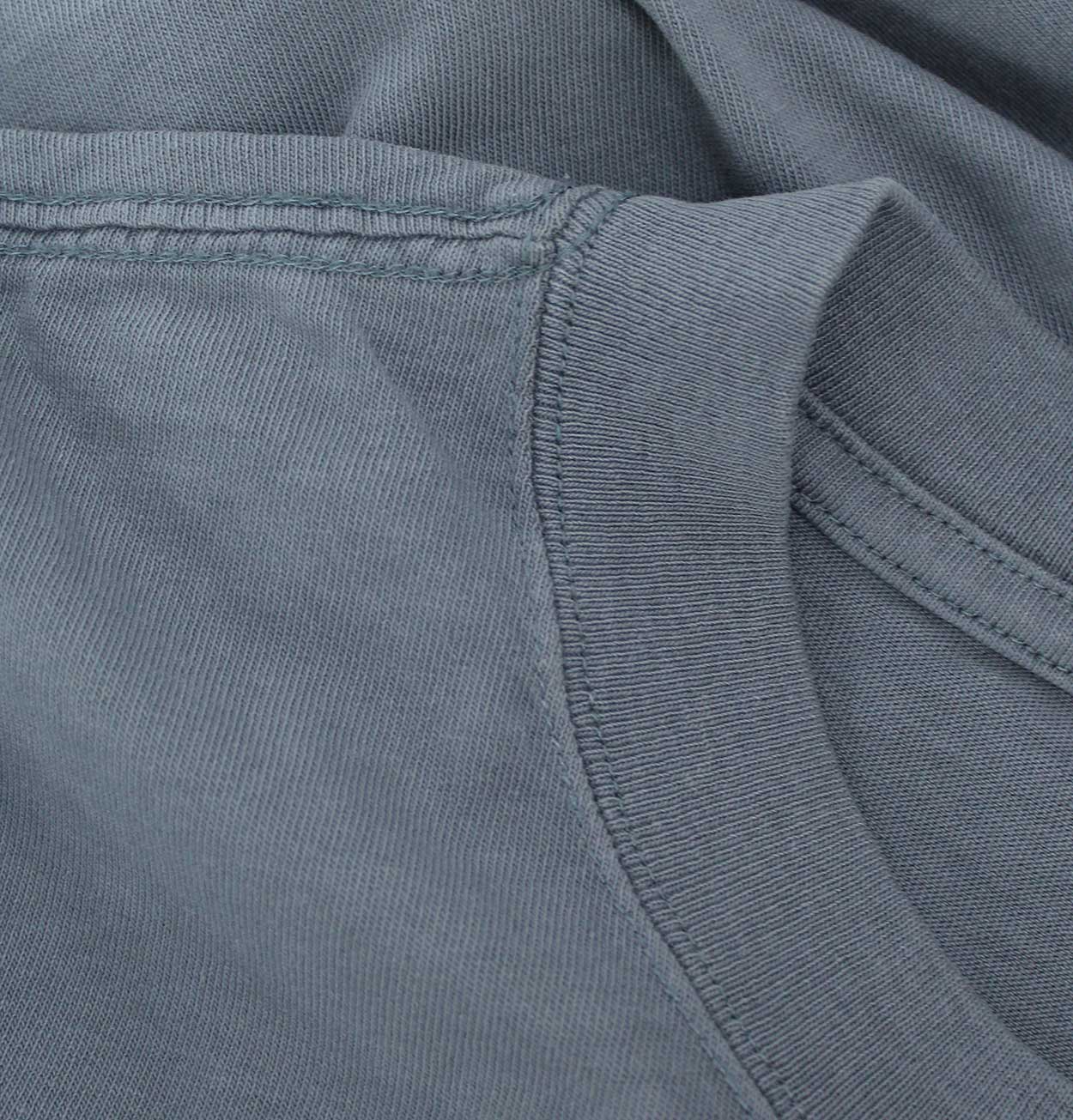 Långsam Run Club Heavy Faded Logo T-Shirt in Indigo
