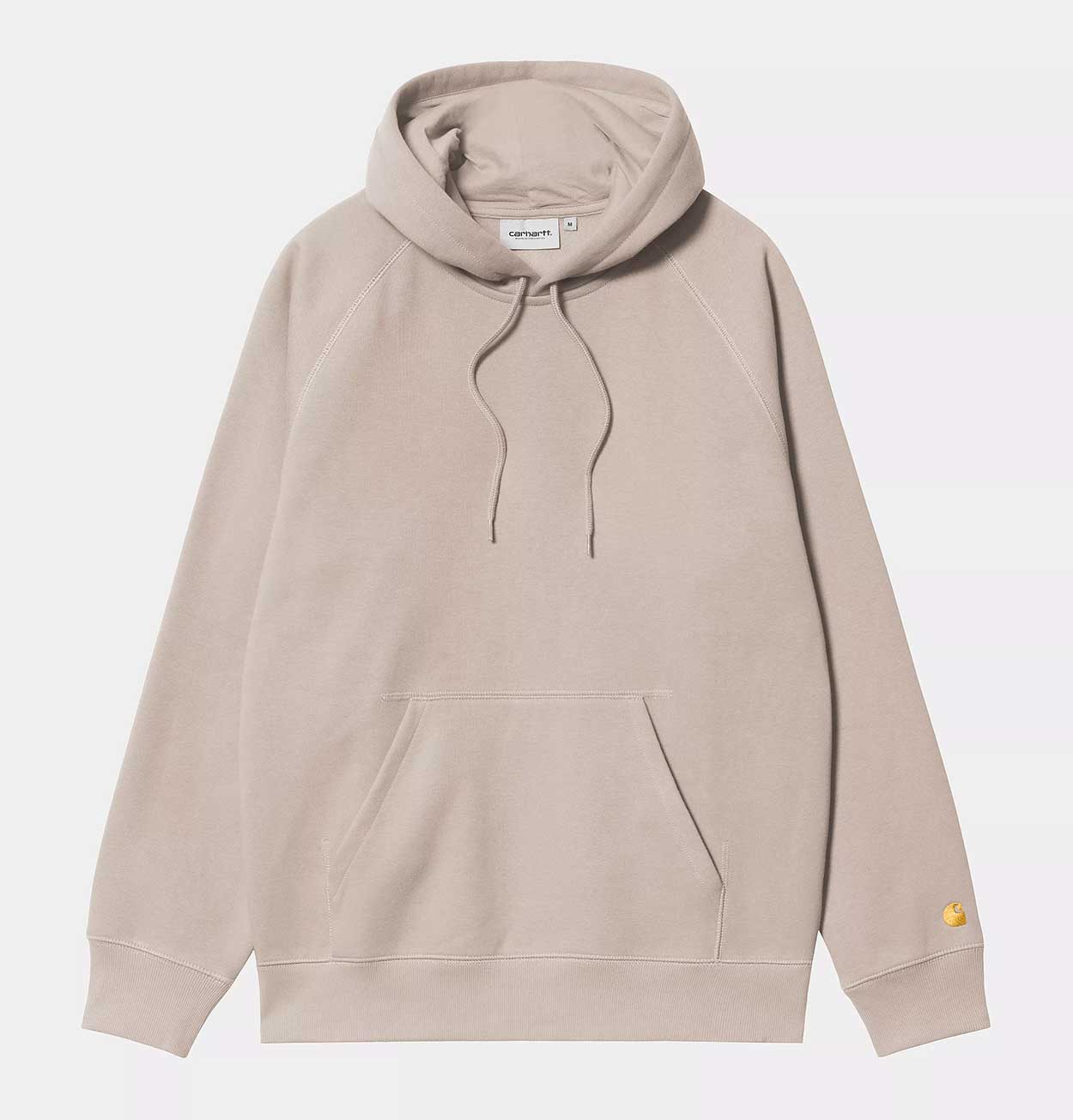 Carhartt WIP Hooded Chase Sweatshirt in Dusky Beige