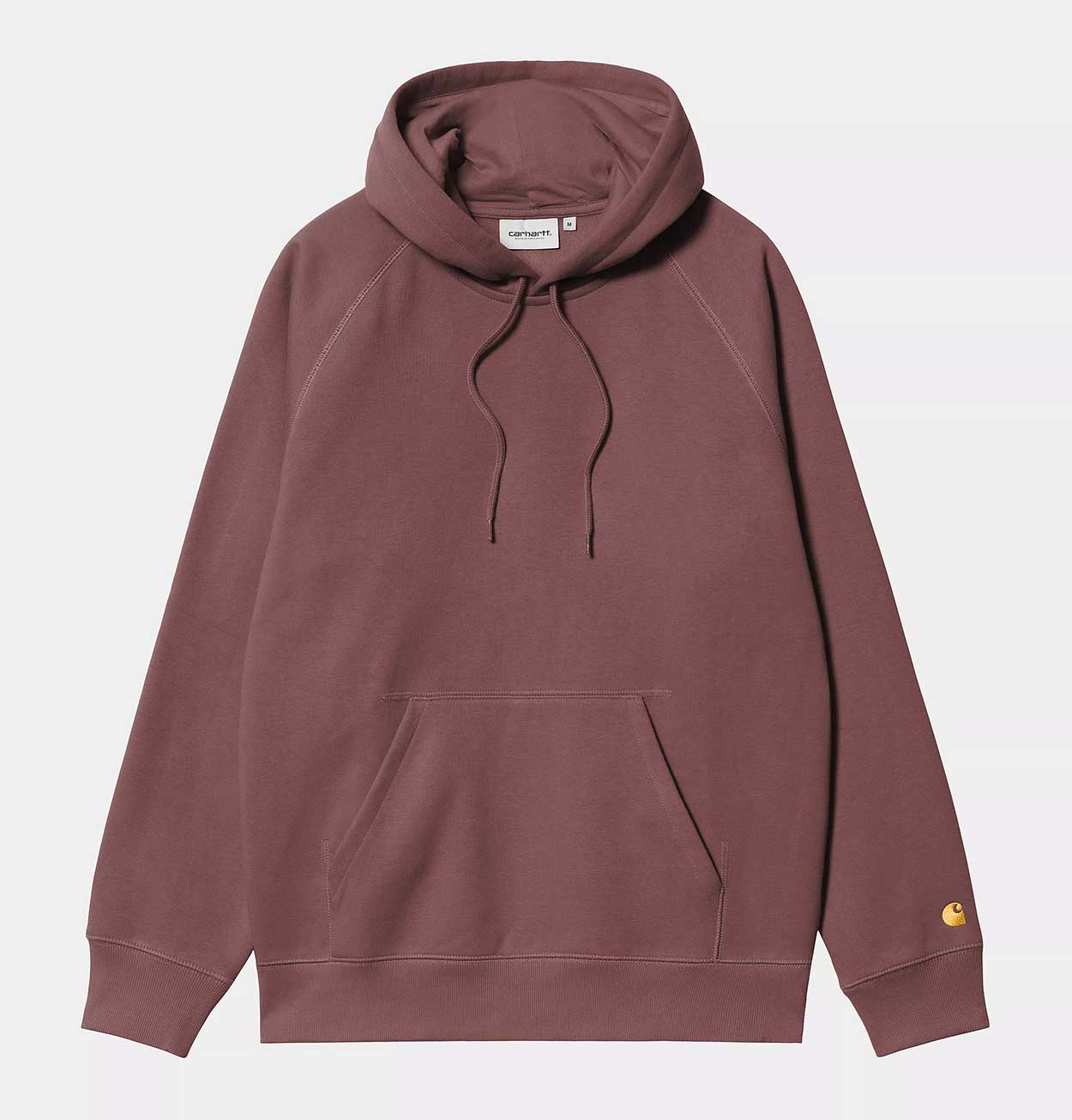 Carhartt WIP Hooded Chase Sweatshirt in Dusky Pink