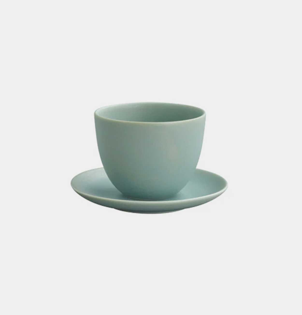 KINTO Pebble Cup & Saucer in Green