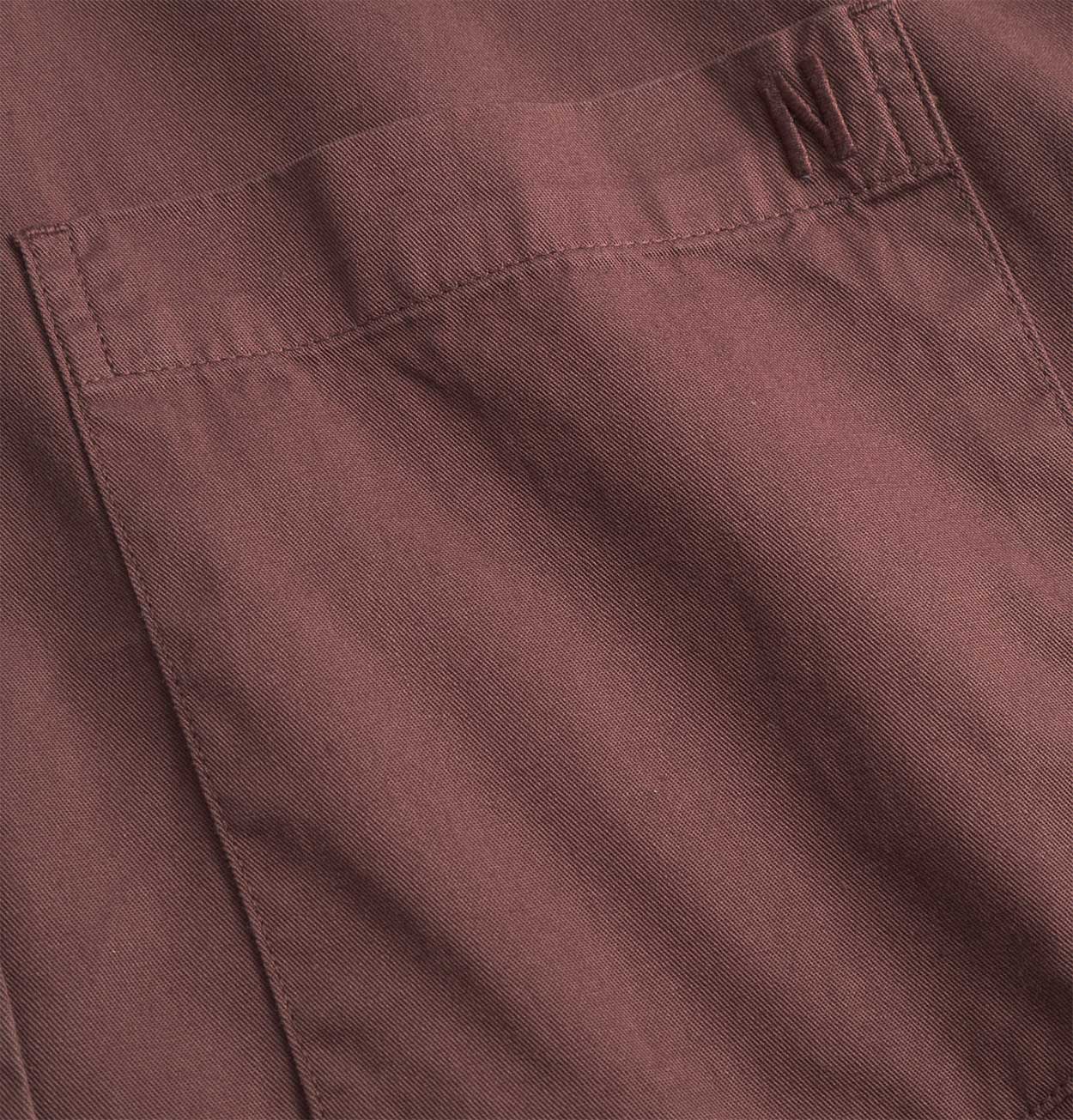 Norse Projects Algot Twill Shirt in Mahogany