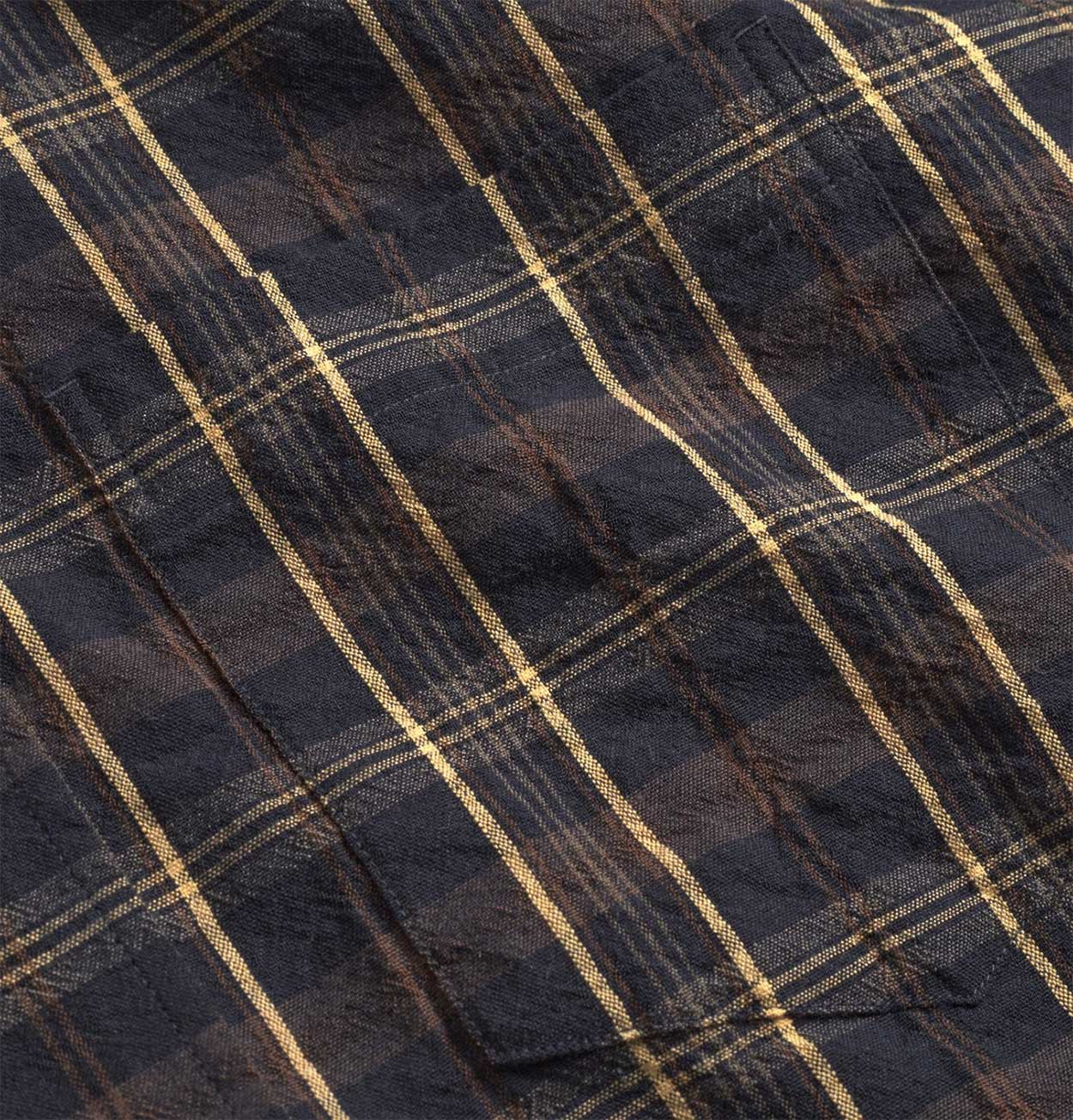 Norse Projects Ole Oversized Wool Check Shirt in Dark Navy