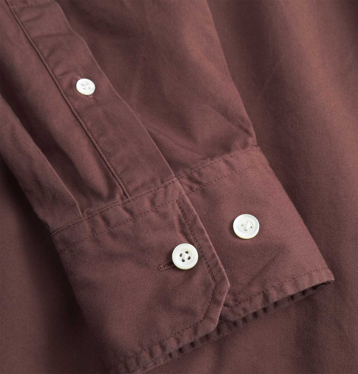 Norse Projects Algot Twill Shirt in Mahogany