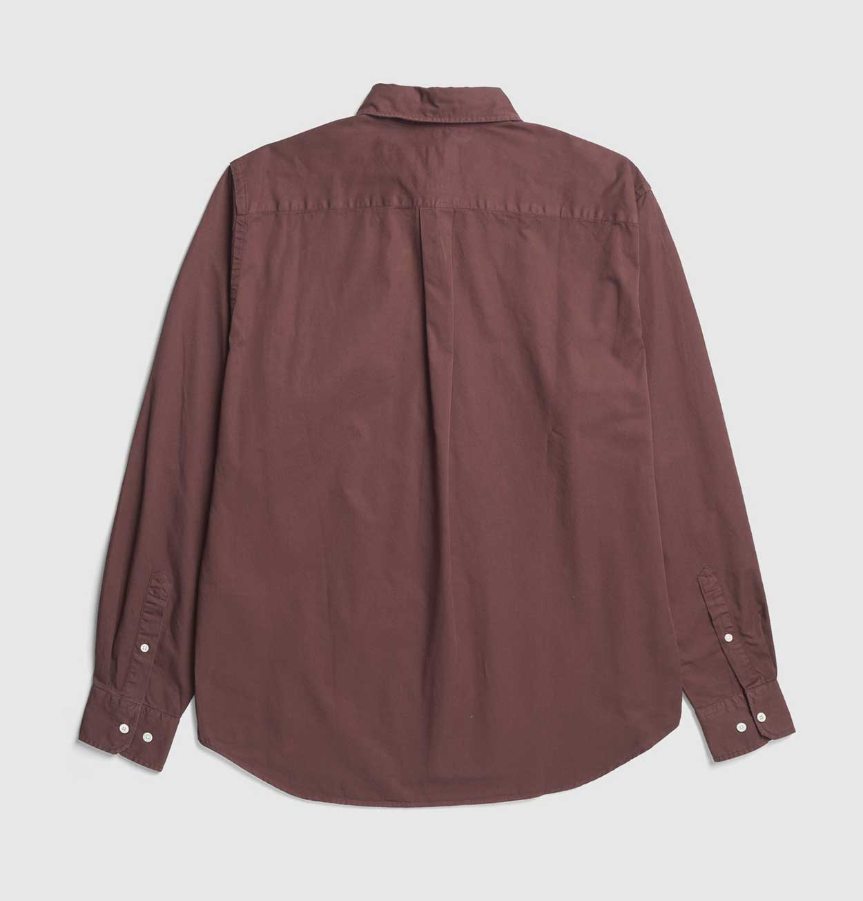 Norse Projects Algot Twill Shirt in Mahogany