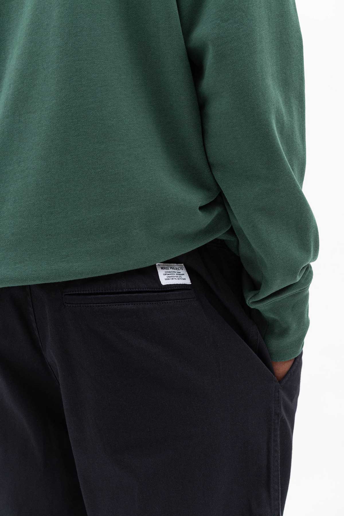 Norse Projects Ezra Light Stretch Trousers in Black