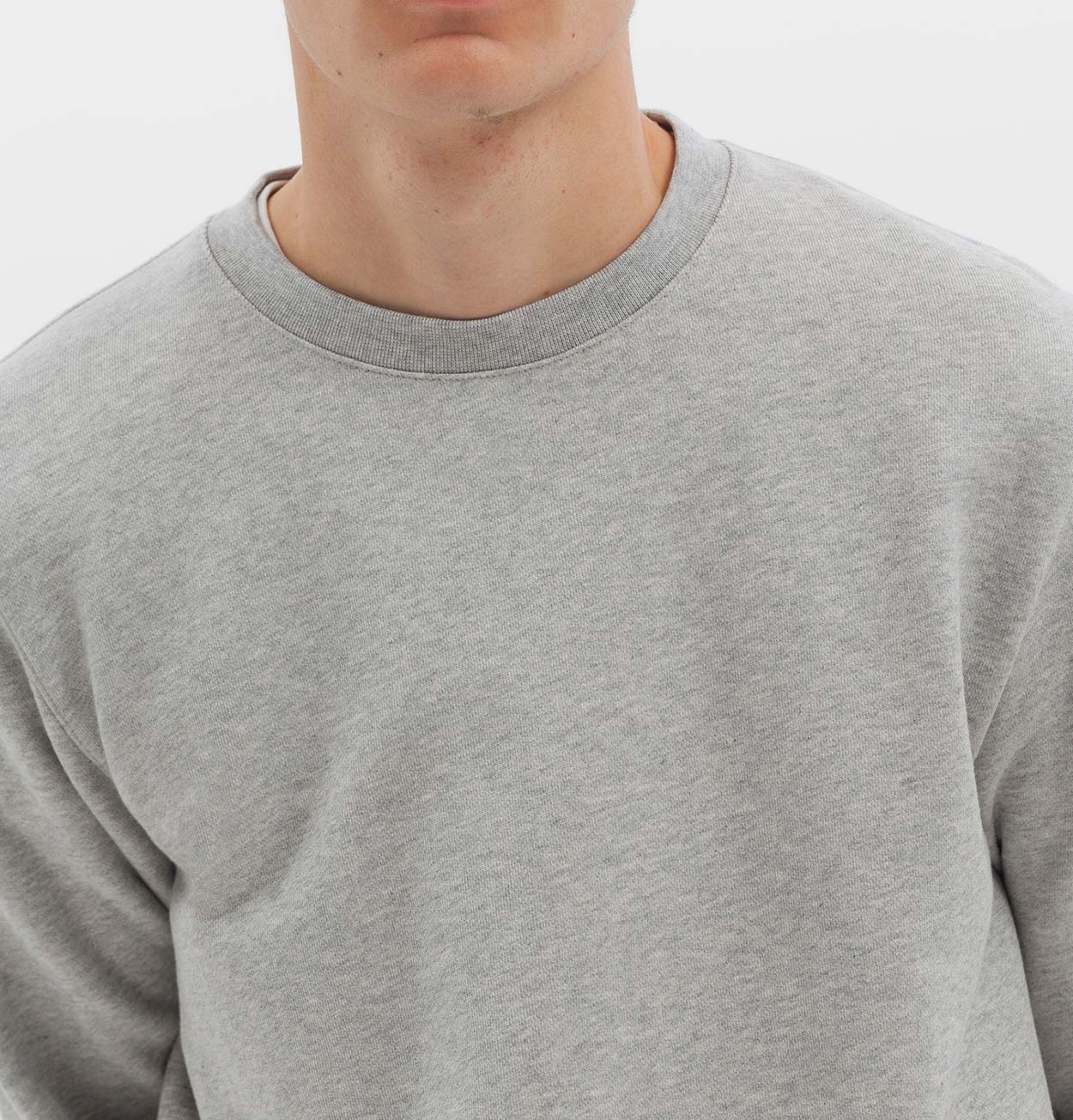 Norse Projects Vagn Classic Crew Sweatshirt in Light Grey Melange