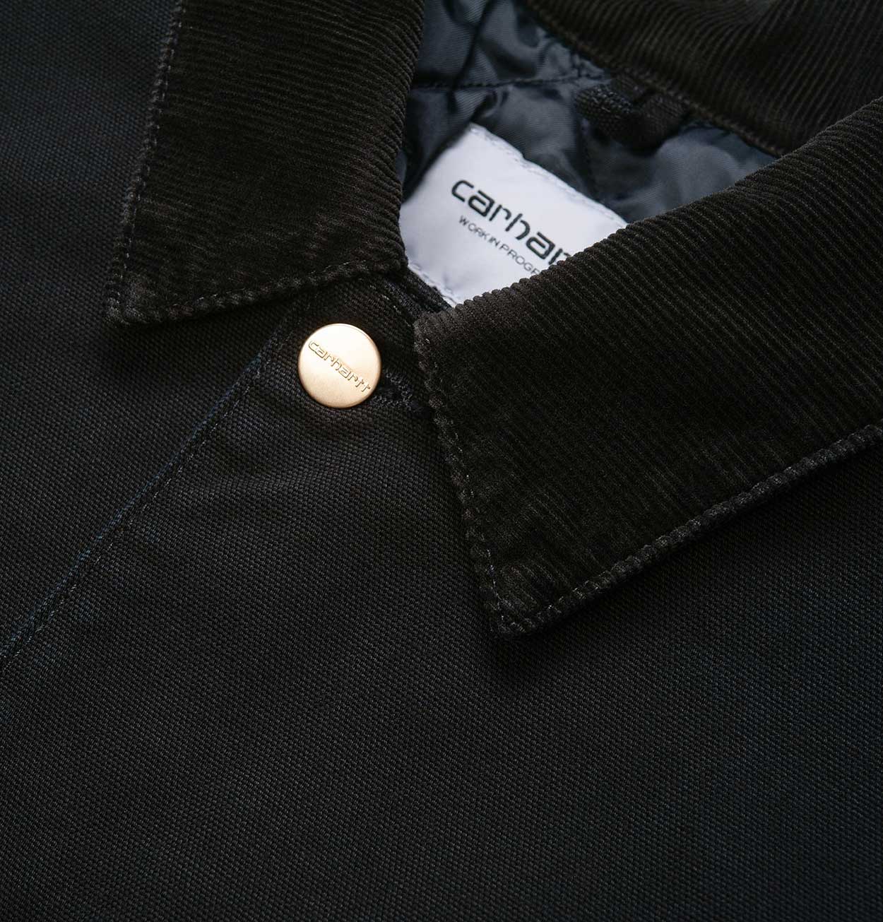 Carhartt WIP OG Chore Coat in Black Aged Canvas