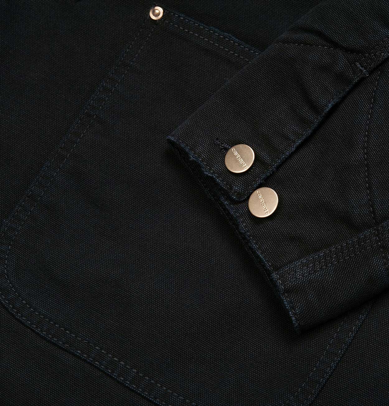Carhartt WIP OG Chore Coat in Black Aged Canvas