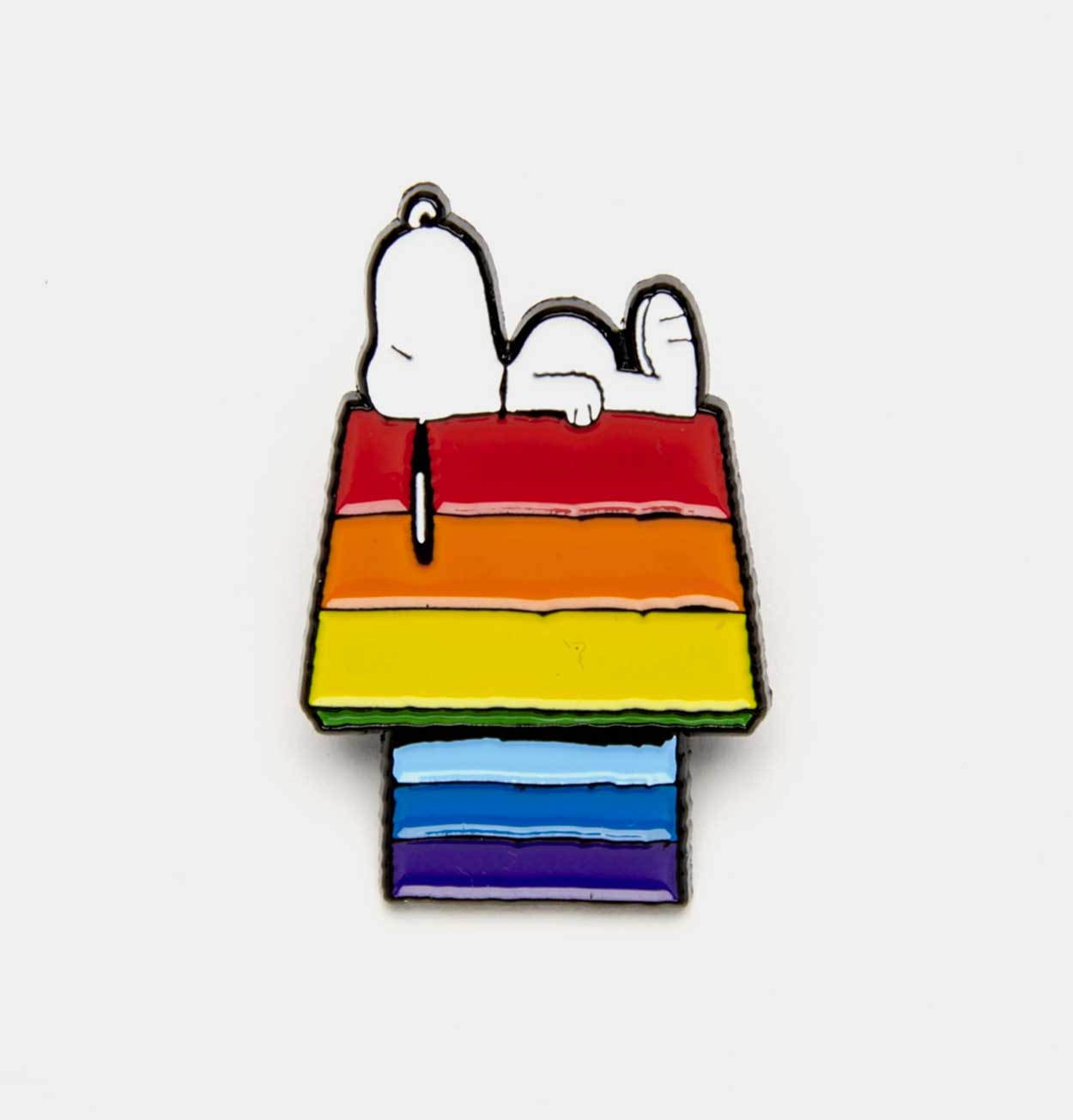 Peanuts Vibes Rainbow House Pin