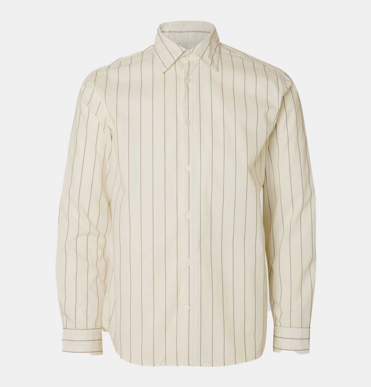 Selected Homme Regular Fit Shirt in Egret Stripe