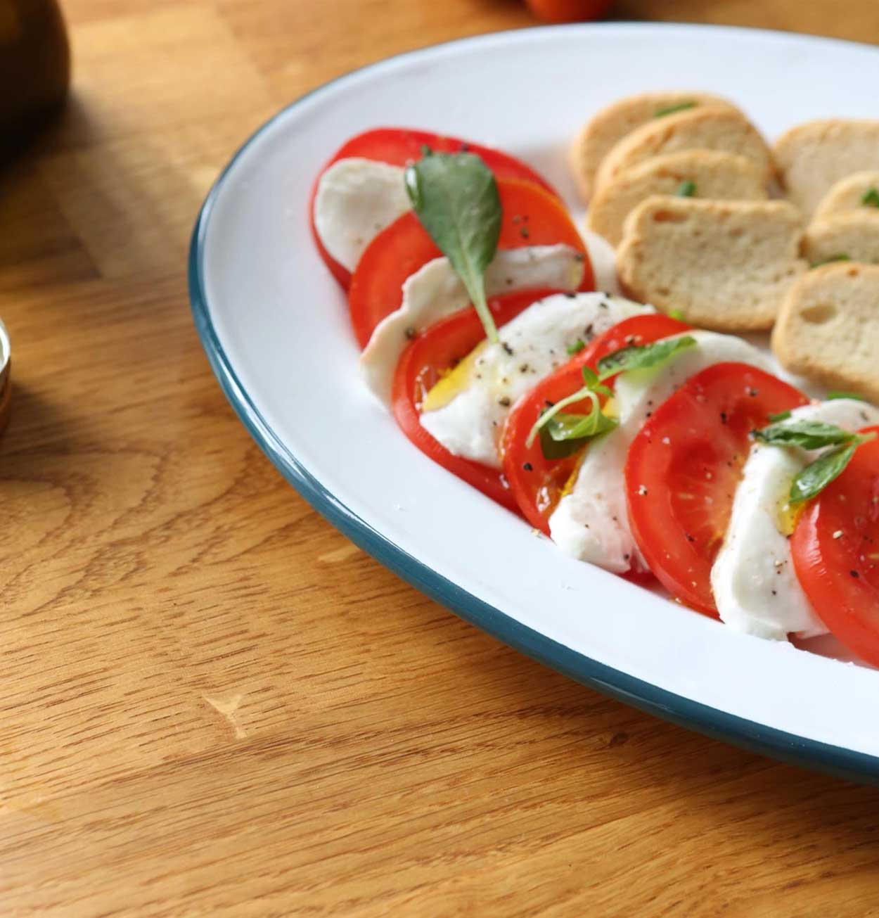 Argon Tableware White Enamel Serving Platter