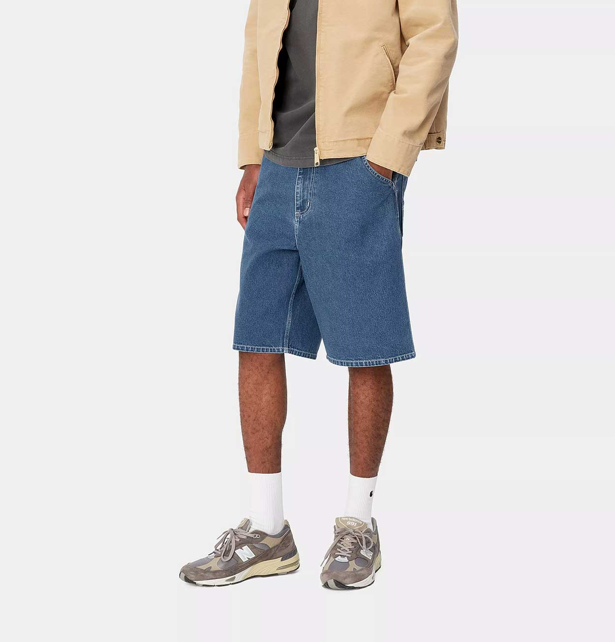Carhartt WIP Simple Short in Blue Stone Washed