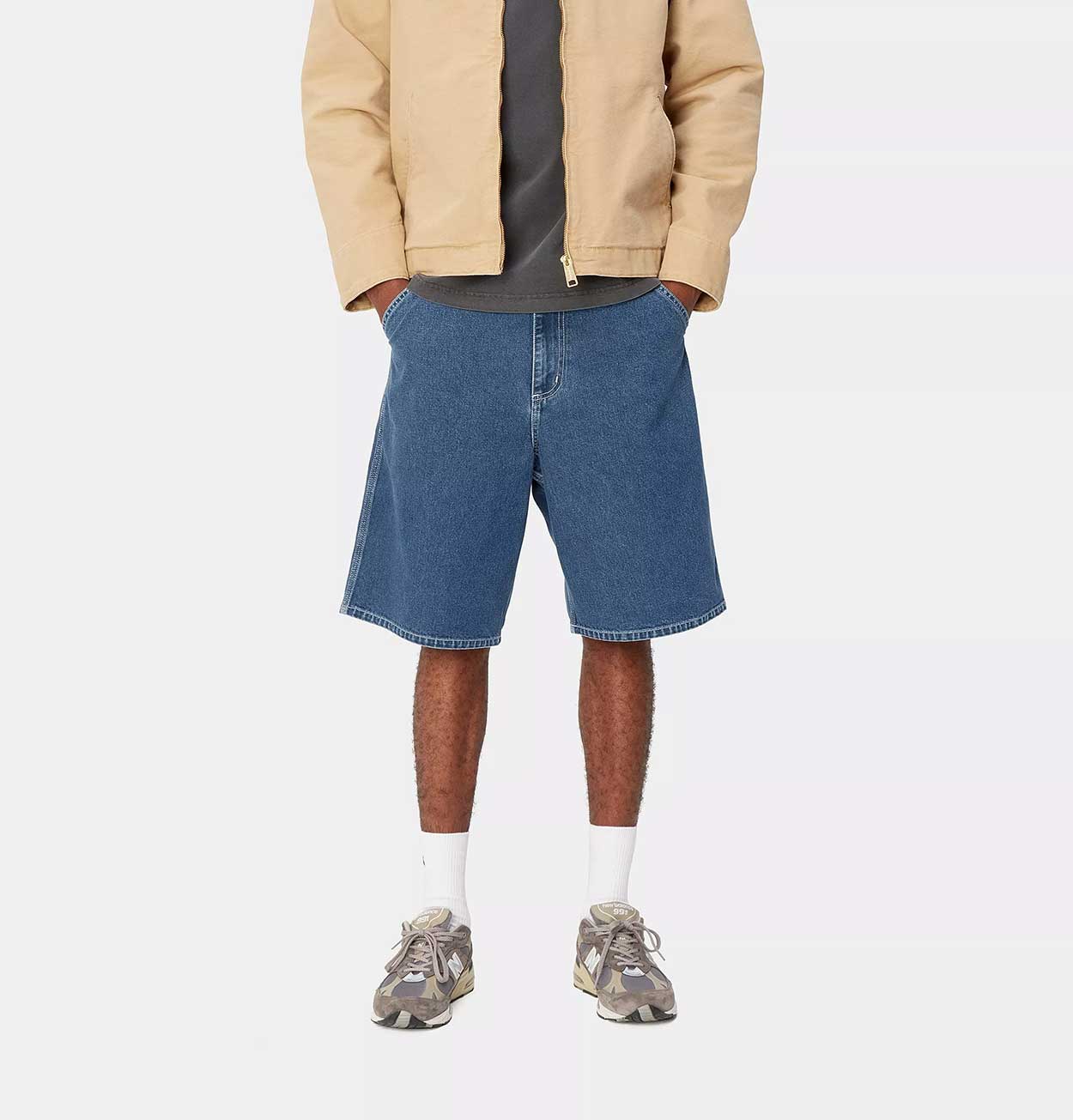 Carhartt WIP Simple Short in Blue Stone Washed