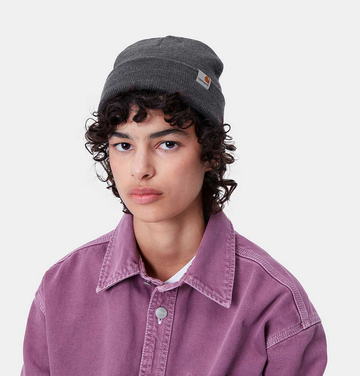 Carhartt WIP Stratus Hat Low in Dark Grey Heather