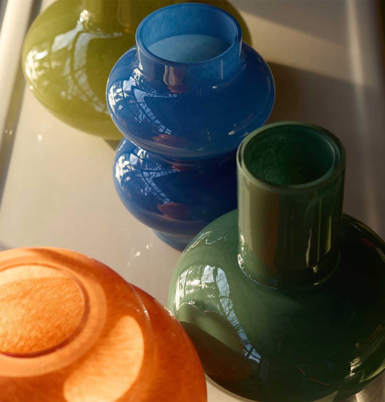 The Conran Shop Form Glass Vase – Teal