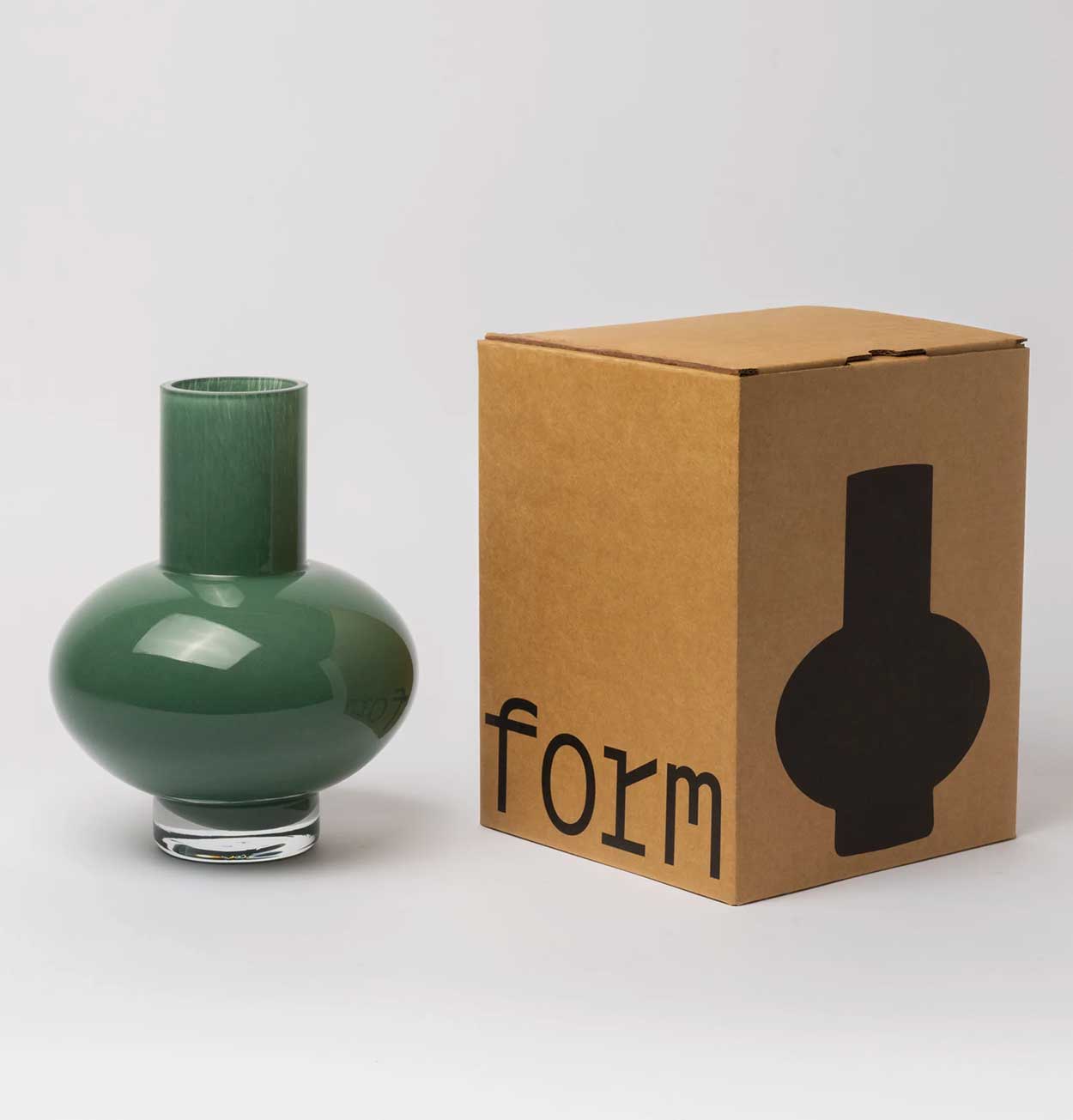 The Conran Shop Form Glass Vase – Teal